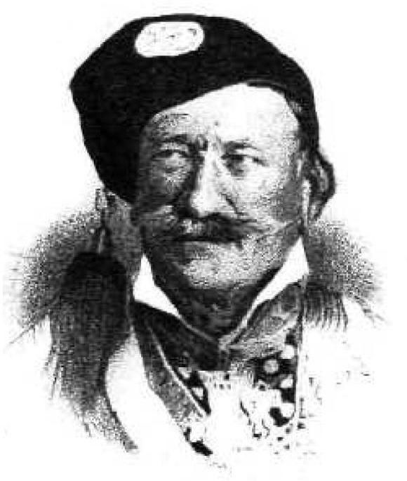 Ο Ιωάννης Μαμούρης σε ξυλογραφία από το περιοδικό Εθνικόν Ημερολόγιον Βρετού του 1868